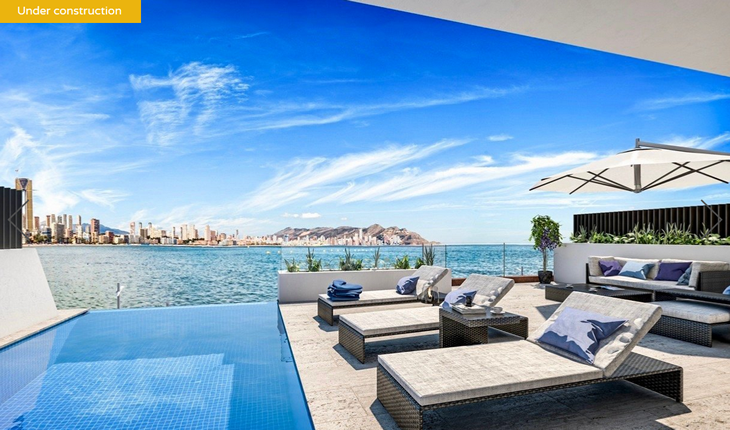 Newly built apartment in front of Poniente beach in Benidorm